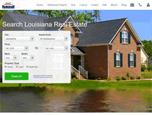 Tablet Screenshot of louisianahousehunter.com